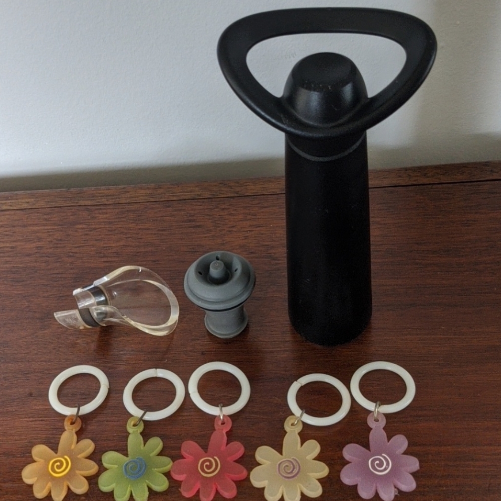 Wine Cork Sealer Wine Glass Decor Wine Pour